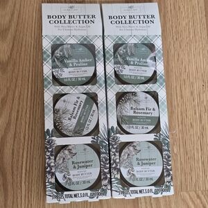 2 Packs Of 3 MY BEAUTY SPOT BODY BUTTER COLLECTION Ultimate hydration 6~1oz Tin